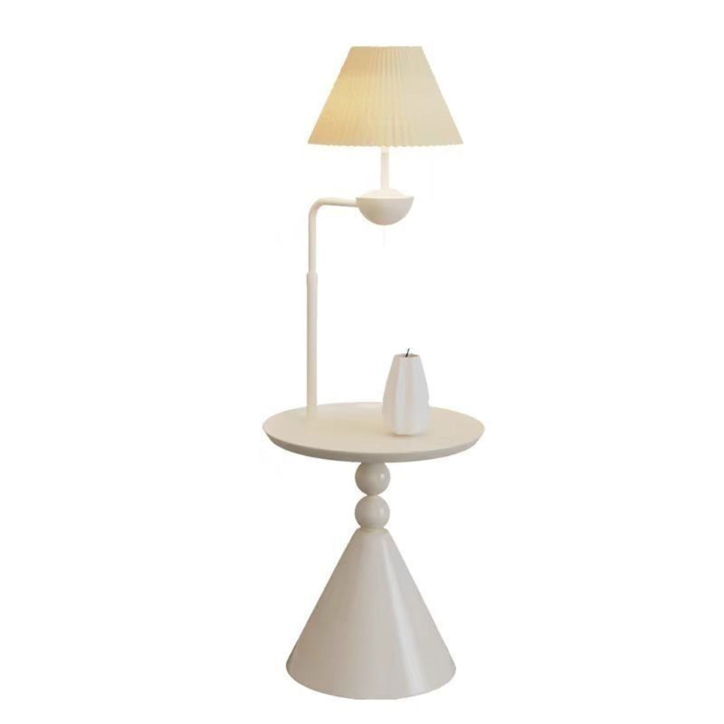 Modern Smart LED Floor Lamp with Side Shelf, Dimmable Standing Lamp, 110V US Plug, Touch Control & Remote