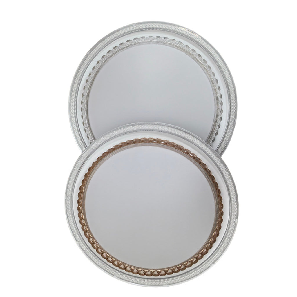 Smart LED Ceiling Light – Modern PVC Flush Mount, White & Amber/Transparent, Dimmable 110V