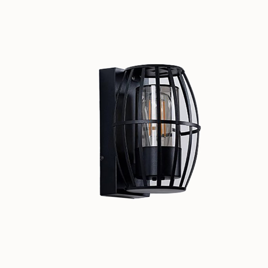 European Style Outdoor Wall Lantern with Decorative Cage – Weather-Resistant Porch, Balcony, Courtyard & Entryway Wall Light Velumoza