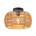 Bohemian Rattan Pendant Light – Handwoven Vine Ceiling Fixture for Living Room, Dining Room & Entryway