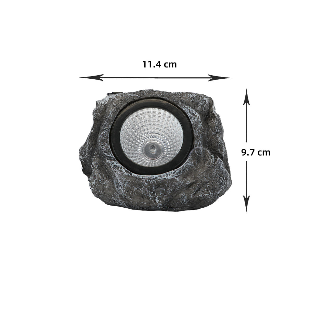 Solar Resin Stone LED Garden Light – IP44 Waterproof Outdoor Landscape Lamp for Courtyard, Lawn & Villa Decoration Velumoza