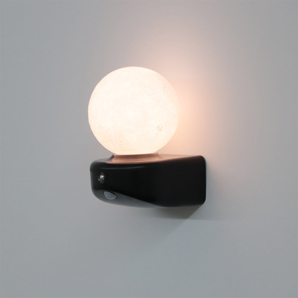 Magnetic Moon LED Night Light – Creative Three-Color Dimmable Bedroom Atmosphere Lamp with Modern Floating-Style Design