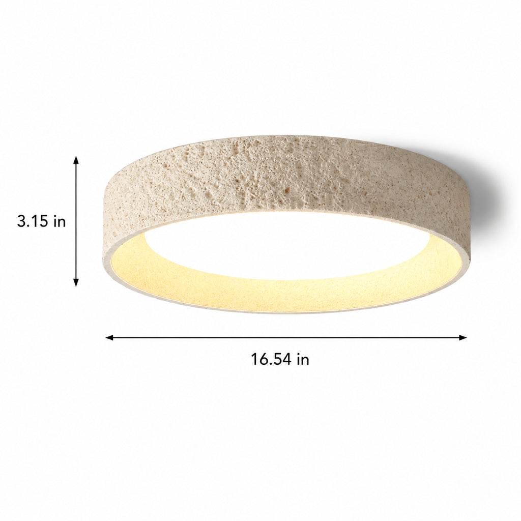 Wabi-Sabi LED Ceiling Light – Modern Resin & Acrylic Flush Mount, Dimmable Smart Lighting, 110V
