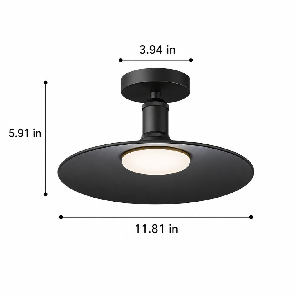 Nordic Outdoor LED Ceiling Light – Industrial Waterproof Porch, Entryway & Balcony Light, 110V