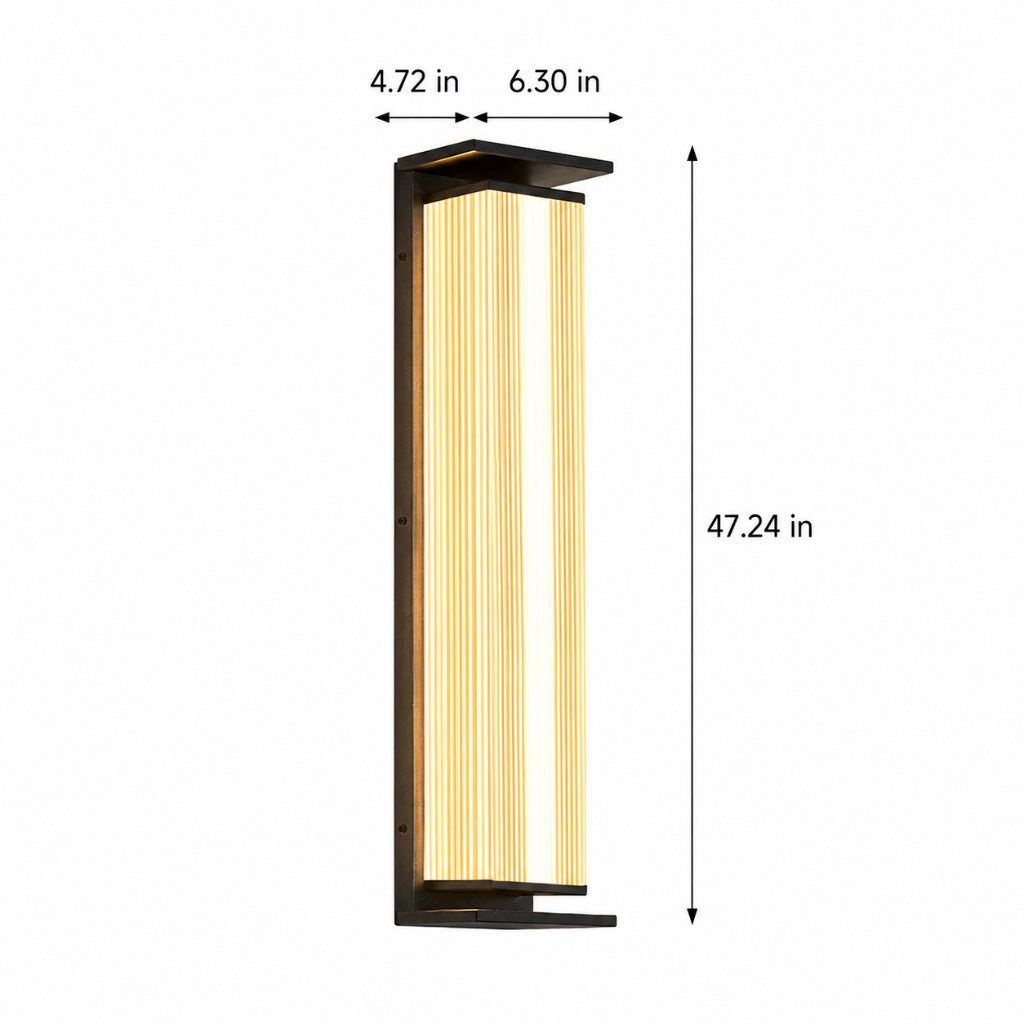 Modern IP65 Waterproof Stainless Steel LED Outdoor Wall Light – Minimalist Exterior Sconce for Garden, Patio, Villa, Porch, Gate & Terrace