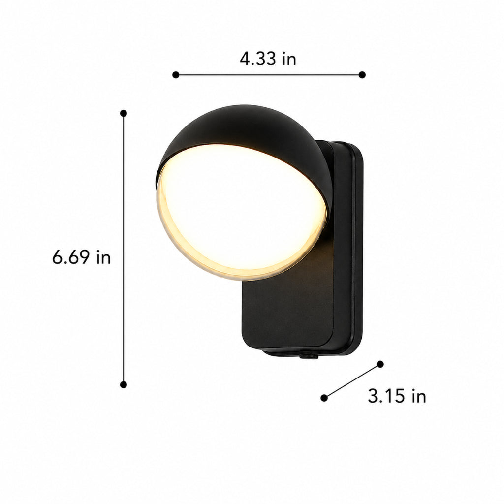 Modern Outdoor Waterproof LED Wall Lamp – 12W Aluminum Up Down Exterior Sconce with Adjustable Holder, IP65 Weatherproof Lighting Velumoza