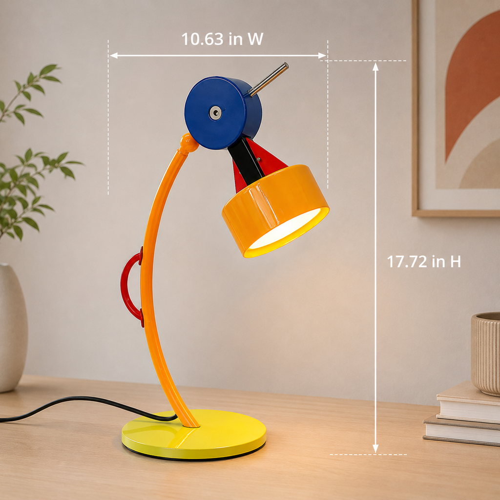 Memphis Cartoon LED Table & Floor Lamp – Colorful Modern Accent Light for Kids Room, Bedroom & Living Room, 110V US Plug