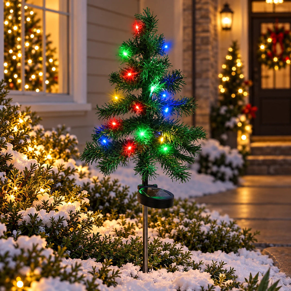 Christmas Tree Stake Light, Solar Christmas Lights, 3 Styles, IP65 Velumoza
