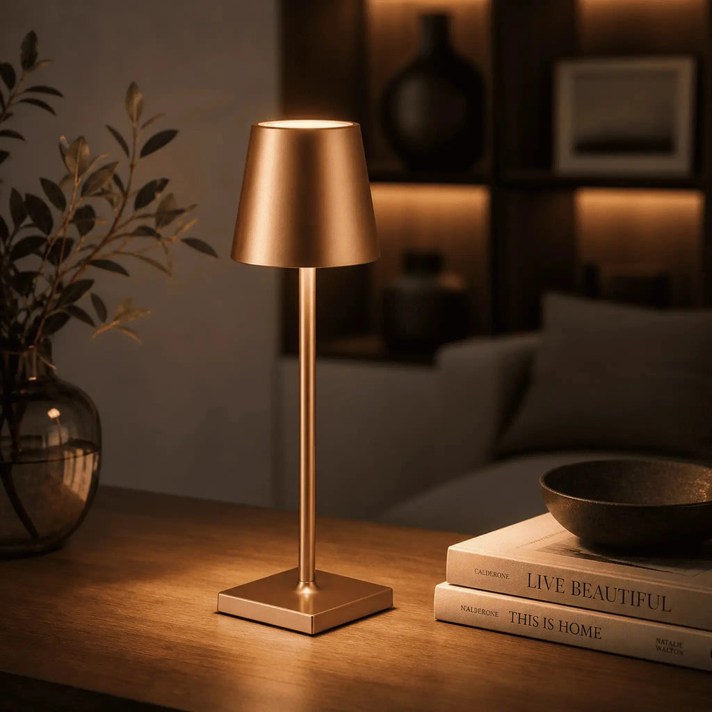 LED Touch Control Desk Lamp 3 Color Modes and USB Powered - Velumoza