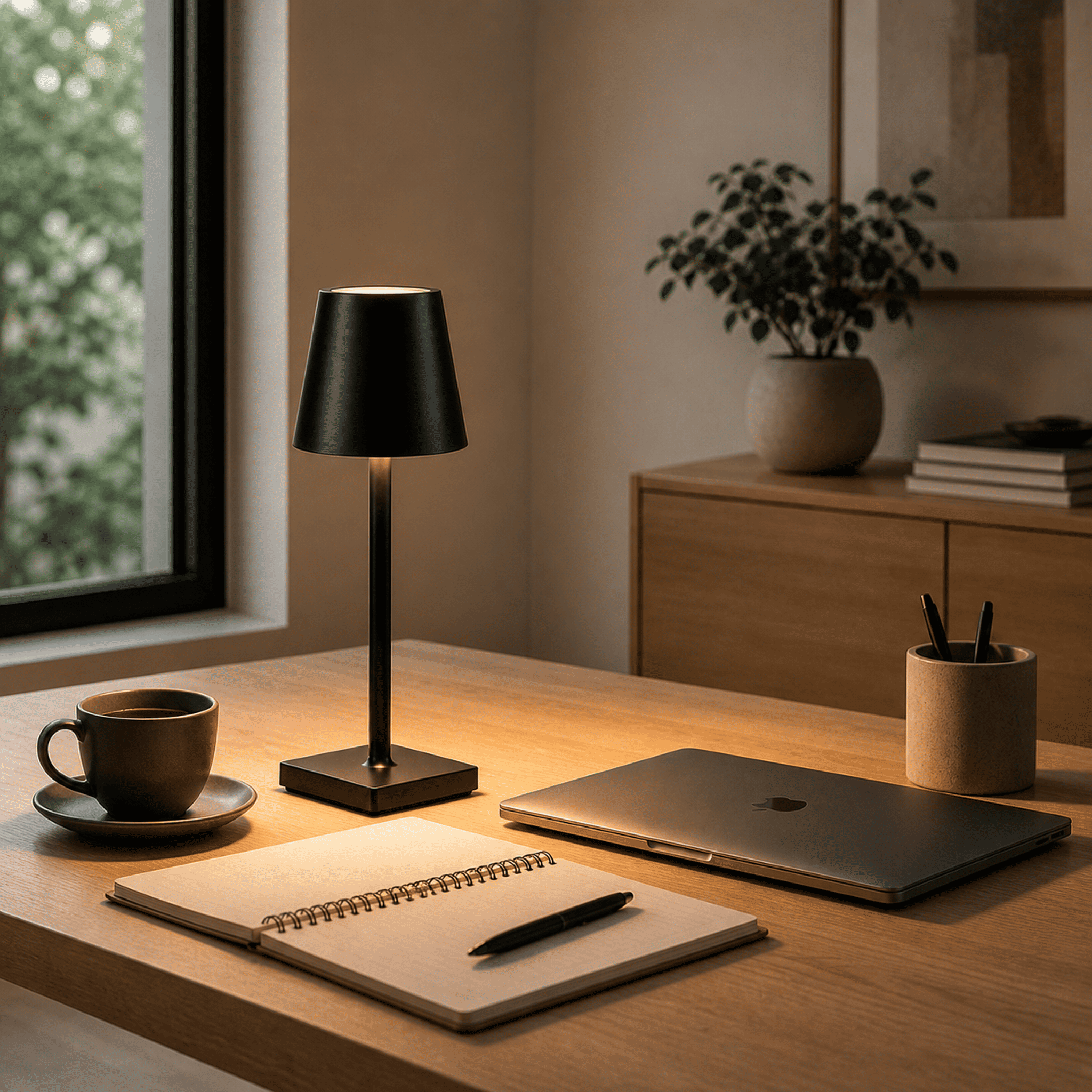 LED Touch Control Desk Lamp 3 Color Modes and USB Powered