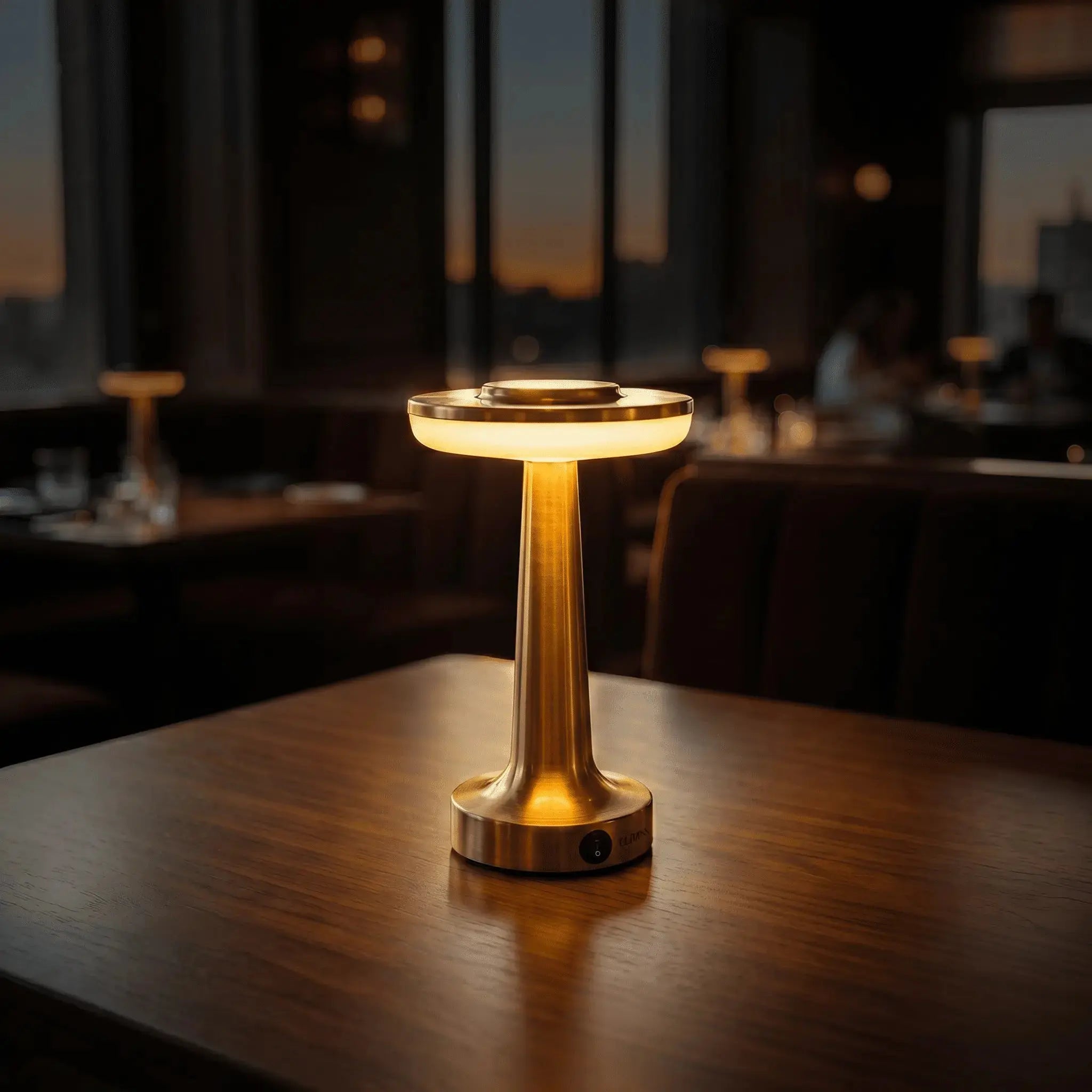 Rechargeable Metal Desk Lamp Touch Dimmable