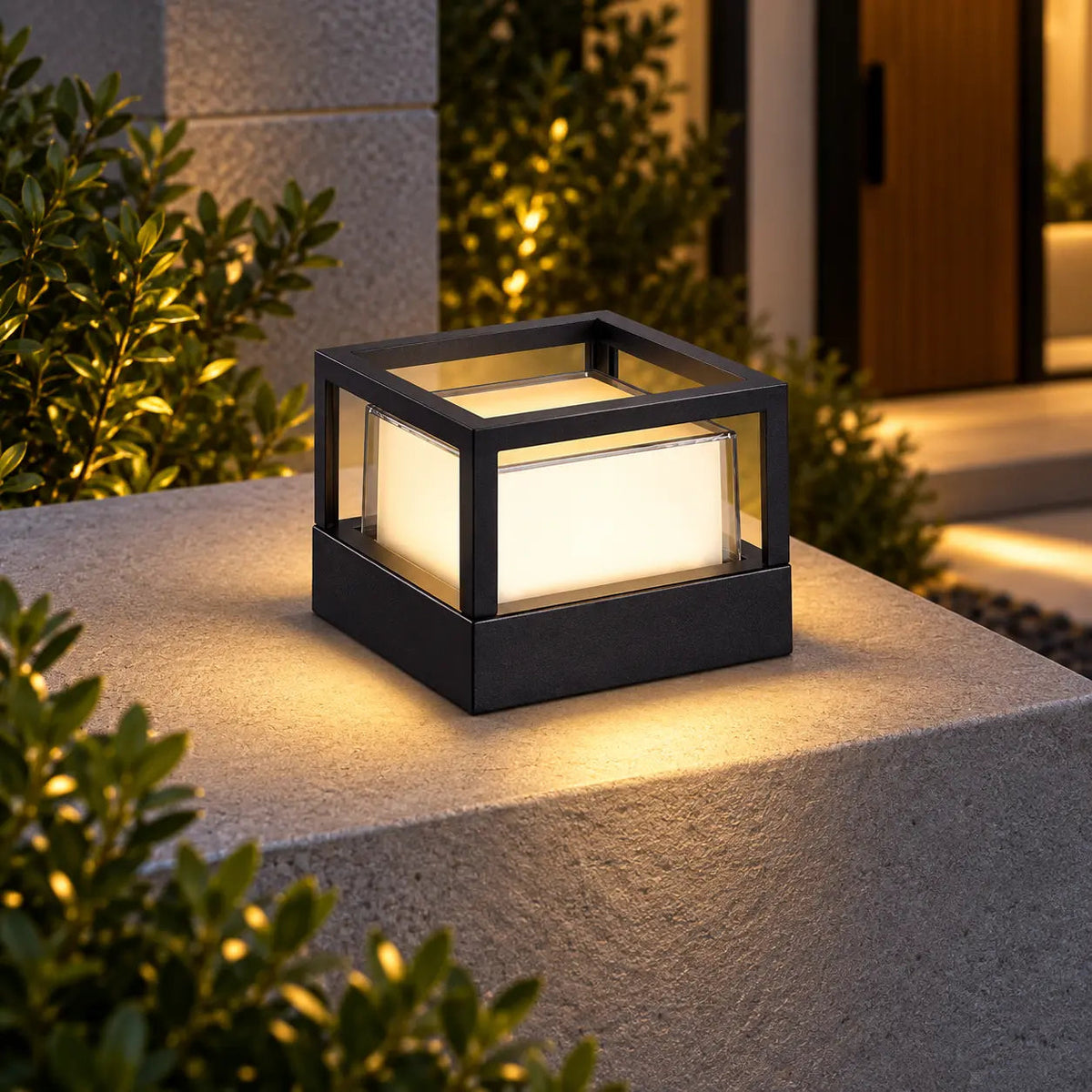 Modern Outdoor LED Post Cap Light – IP65 Waterproof Aluminum Pillar Light for Fence, Courtyard & Garden Columns Velumoza