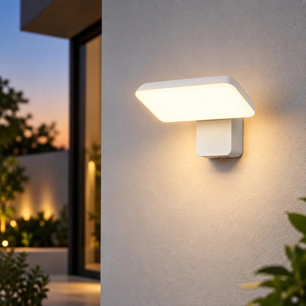 Modern Outdoor LED Wall Light with Motion Sensor – IP65 Waterproof Aluminum Up Down Exterior Sconce 18W Velumoza