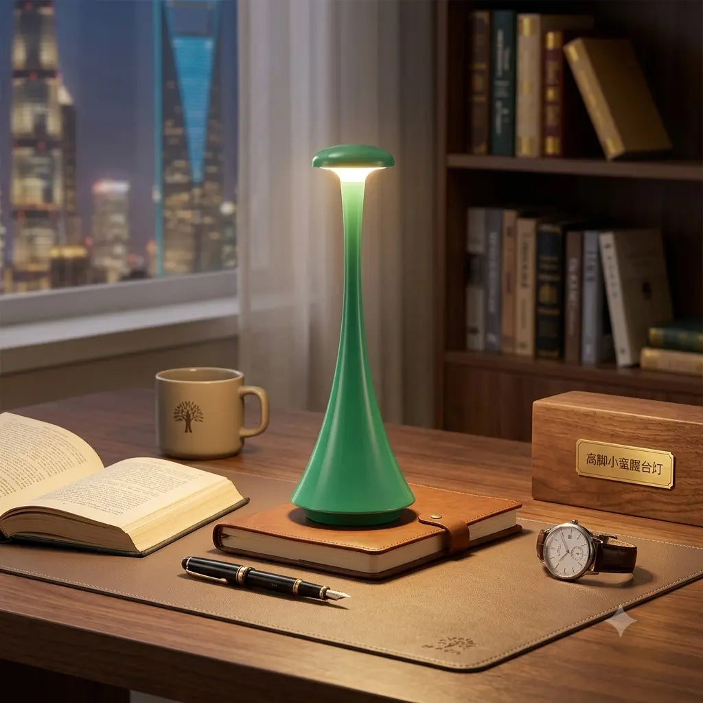 Modern Wireless Small Waist LED Table Lamp – Touch Dimmable & Rechargeable Night Light