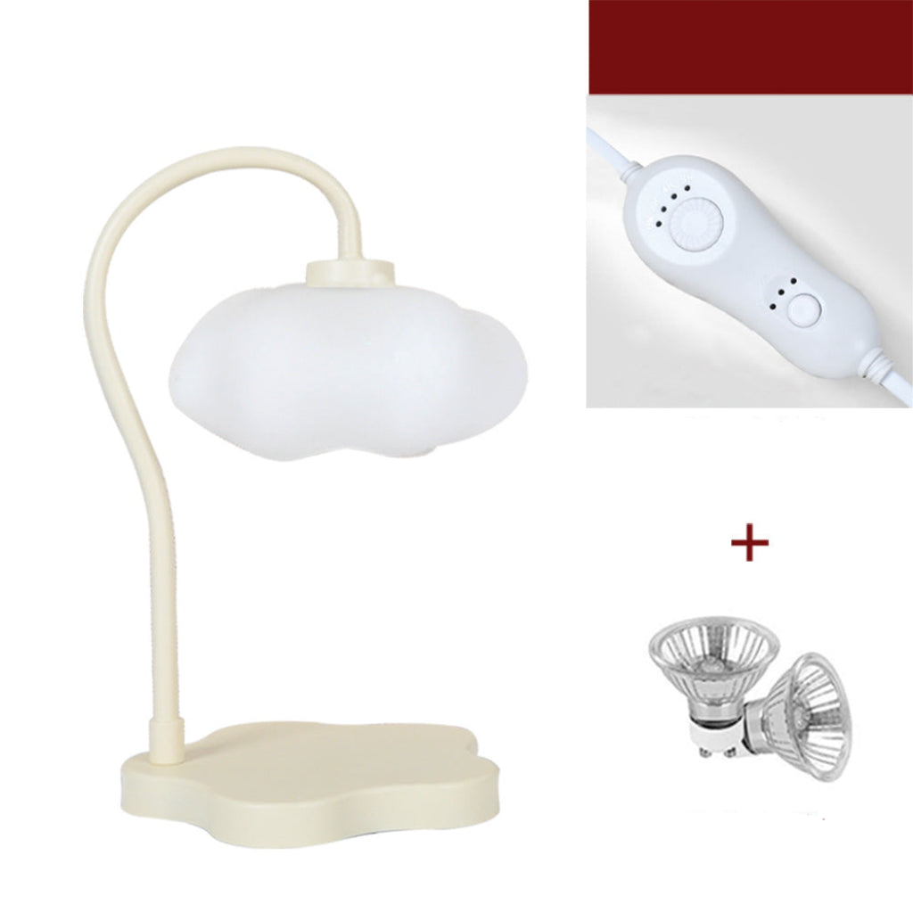 Cloud Candle Warmer Table Lamp with Iron Base, Timer & Dimmer Velumoza