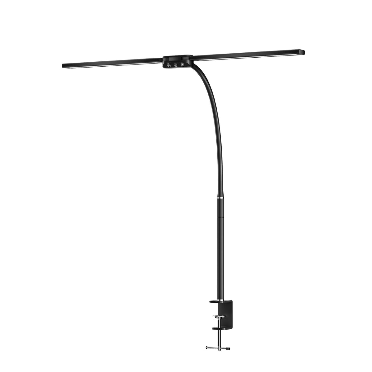 Cross-Border Led Learning Eye-Protection Desk Lamp, Gooseneck Dual-Head Folding Reading Lamp, Desktop Computer Screen USB Clip Lamp Velumoza