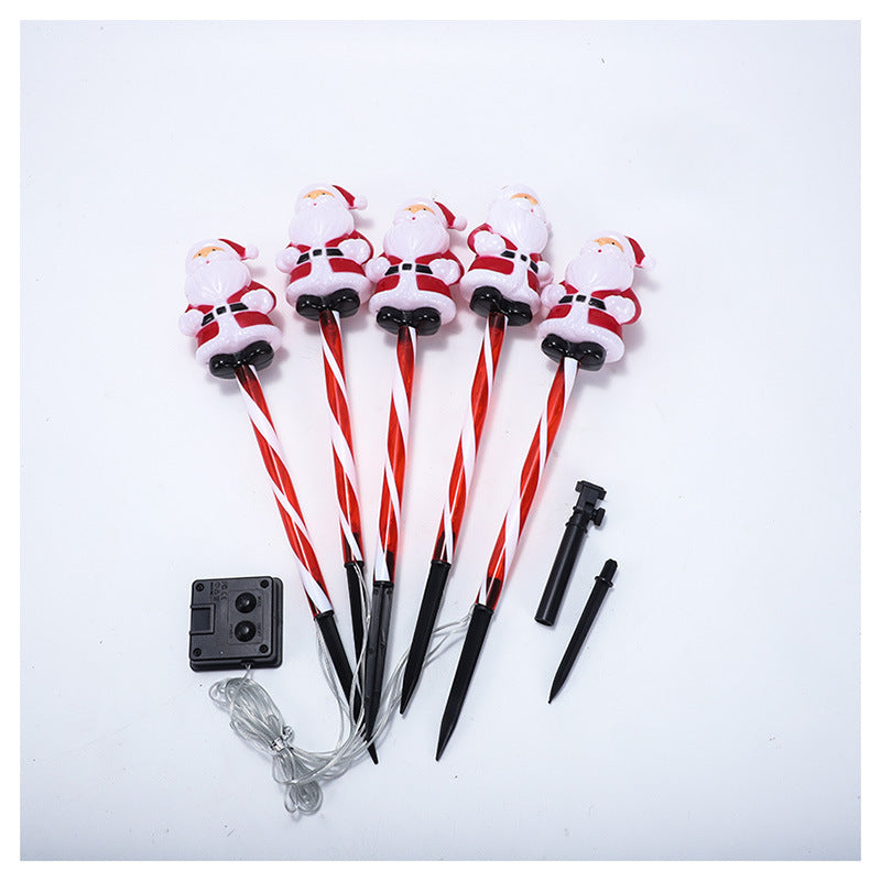 New cross-border Santa Claus ground lights, outdoor waterproof decorative lights for courtyard and garden, holiday atmosphere lawn lights Velumoza