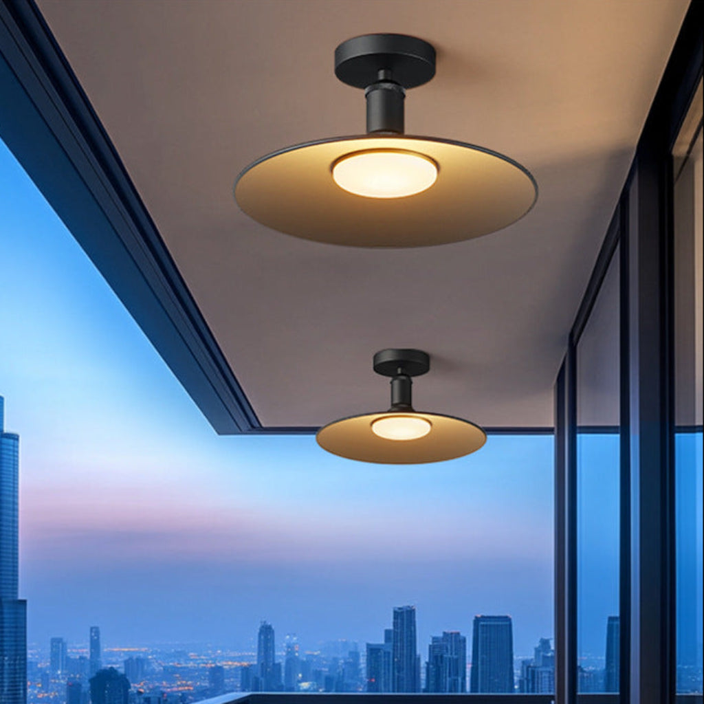 Nordic Outdoor LED Ceiling Light – Industrial Waterproof Porch, Entryway & Balcony Light, 110V