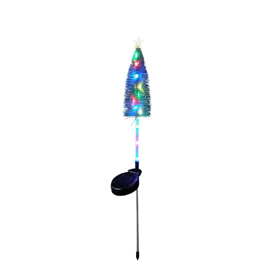 New Outdoor Solar Christmas Tree Lights for Christmas Holiday Garden Yard Lawn Decoration Led Ground-Insert Atmosphere Lights Velumoza
