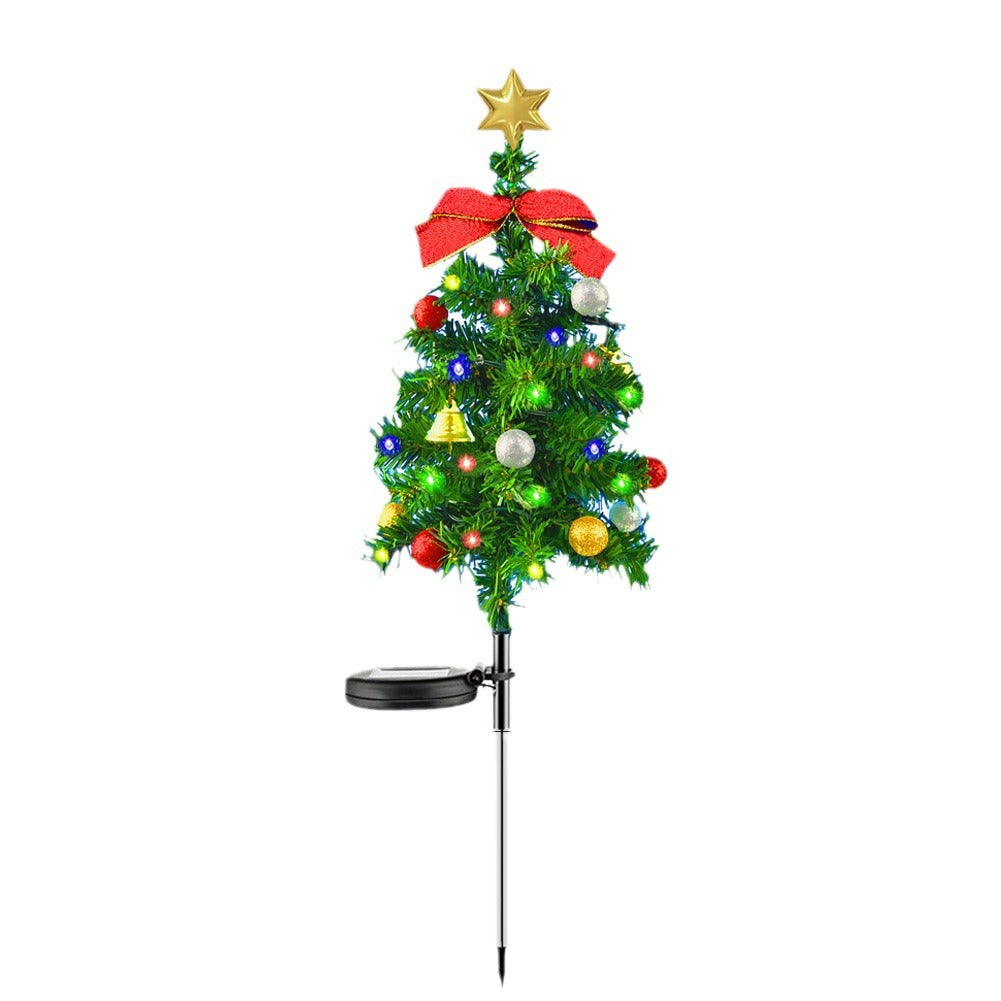 Solar Christmas Lights, Lighted Lawn Stake Trees, 8 Styles, IP65 Velumoza