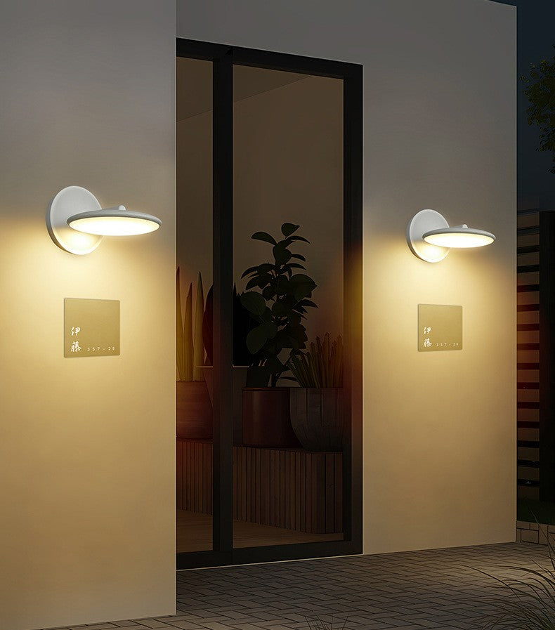 Modern 12W Rotatable LED Outdoor Wall Sconce – IP65 Waterproof Aluminum Warm Light Fixture for Patio, Villa, Porch, Corridor & Exterior Walls