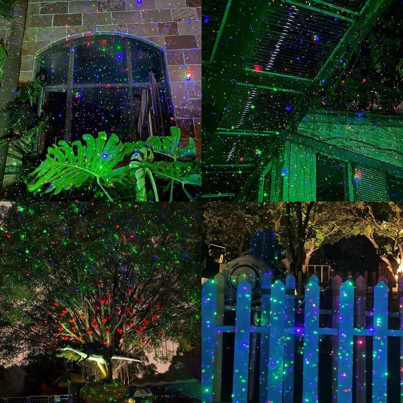 Cross-Border Outdoor Waterproof Firefly Lawn Light Laser Projection Light Red Green Blue Starry Sky Garden Christmas Light Velumoza