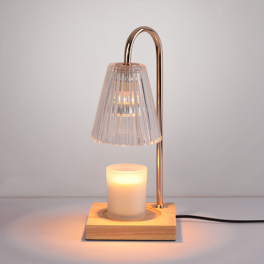 Candle Warmer Table Lamp with Timer Dimmer & Glass Shade Options Velumoza