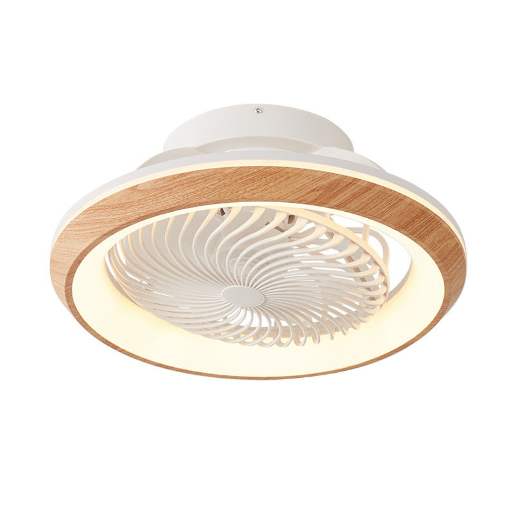 Remote Ceiling Fan with Light – 360° Oscillating, 3 Finishes Velumoza