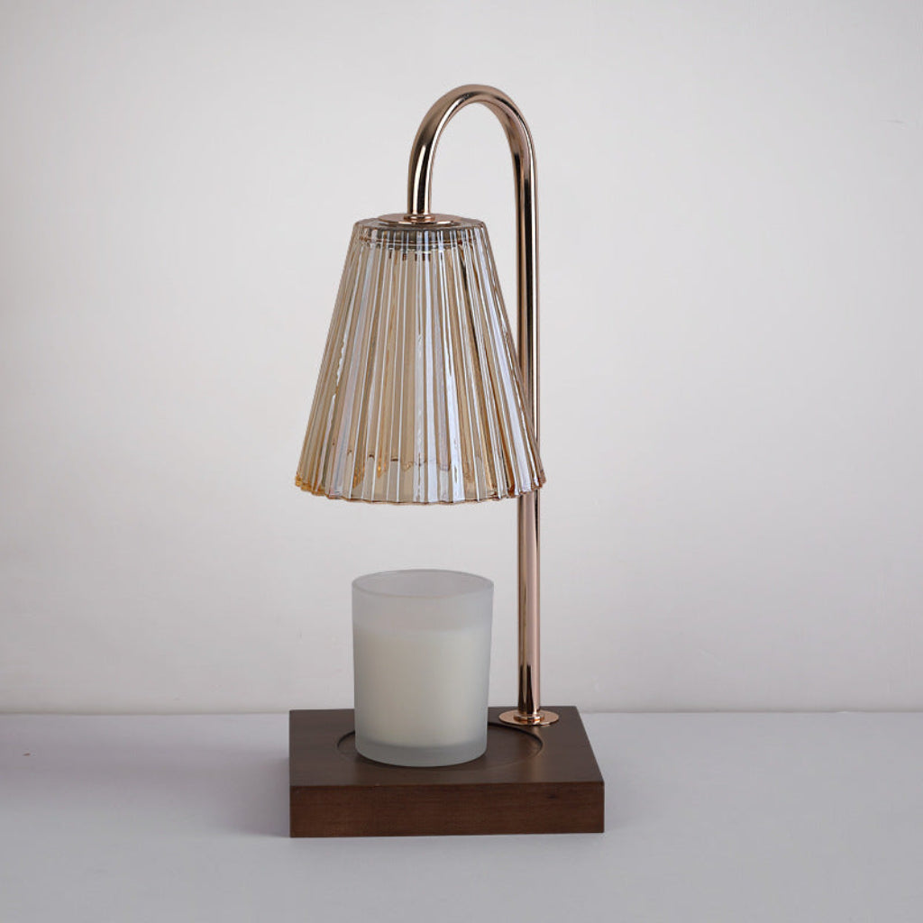 Candle Warmer Table Lamp with Timer Dimmer & Glass Shade Options Velumoza