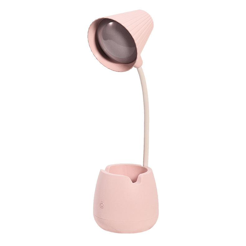 Simple new pen holder desk lamp USB rechargeable desktop student bedroom desk learning reading LED lamp bedroom gift Velumoza