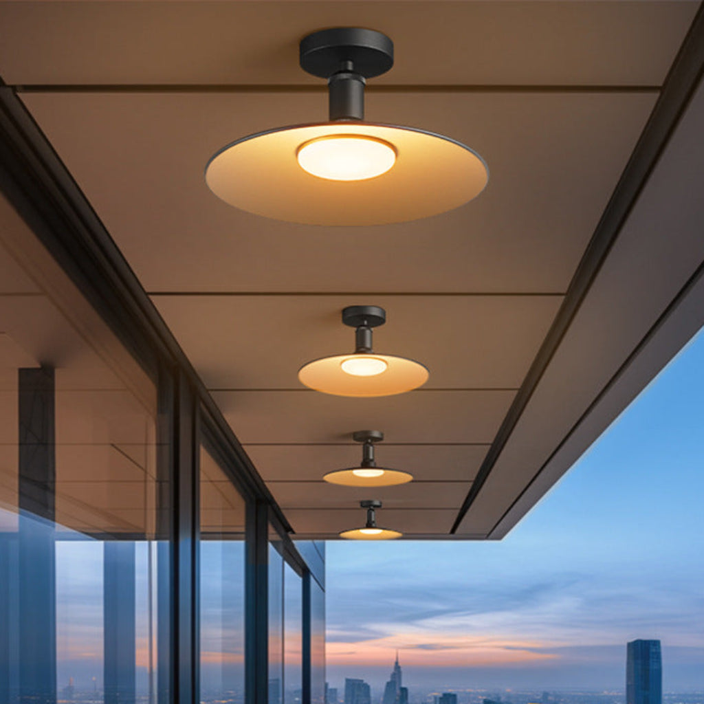 Nordic Outdoor LED Ceiling Light – Industrial Waterproof Porch, Entryway & Balcony Light, 110V