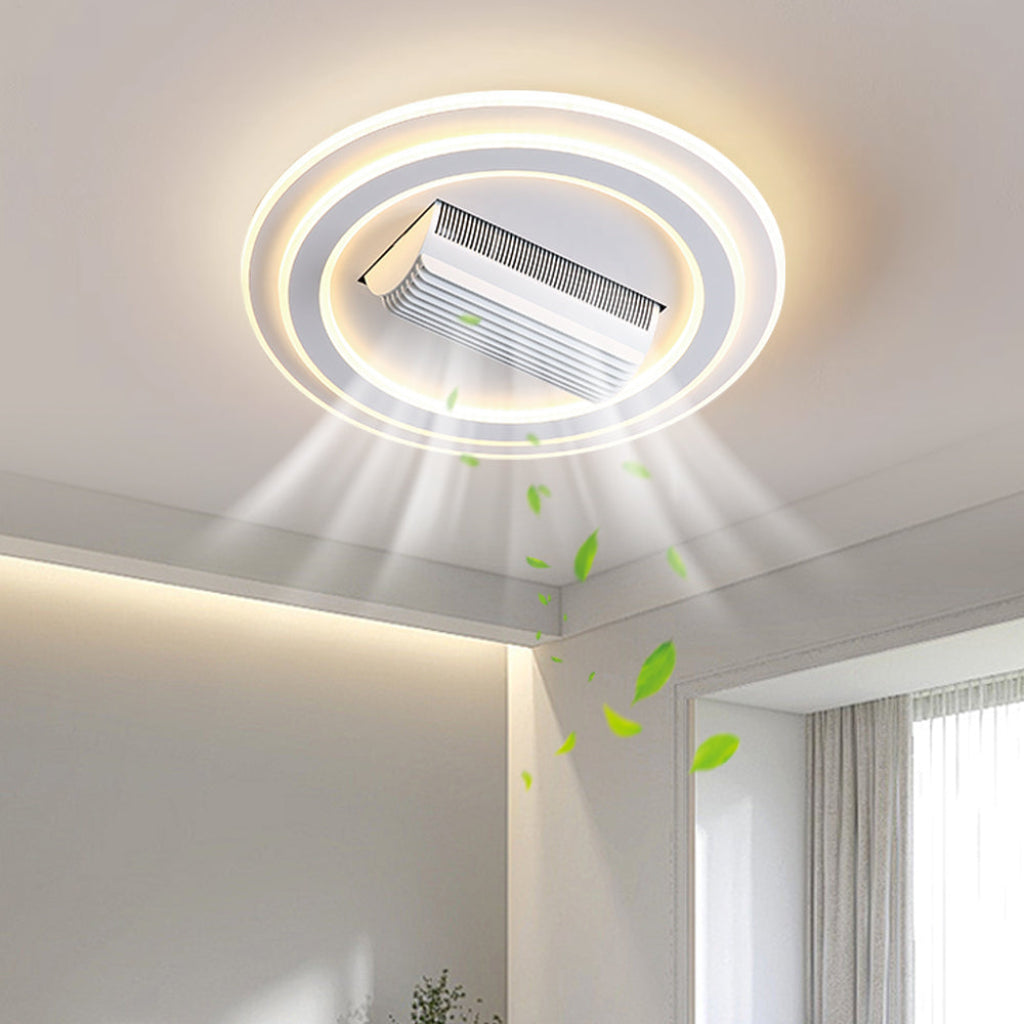 Bladeless Ceiling Fan and Light, Ultra-Thin LED, Voice, 6 Sizes Velumoza