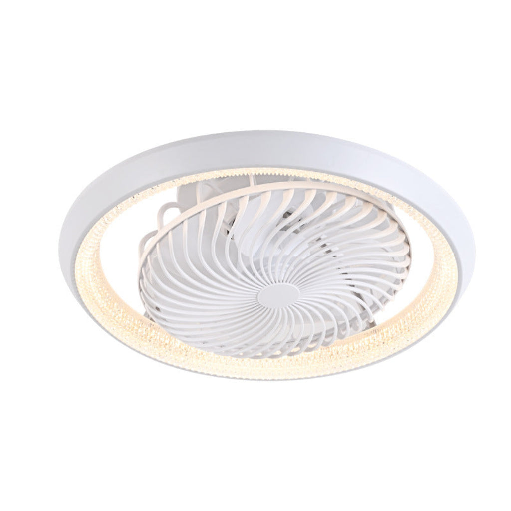 Remote Ceiling Fan with Light – 360° Oscillating, 3 Finishes Velumoza