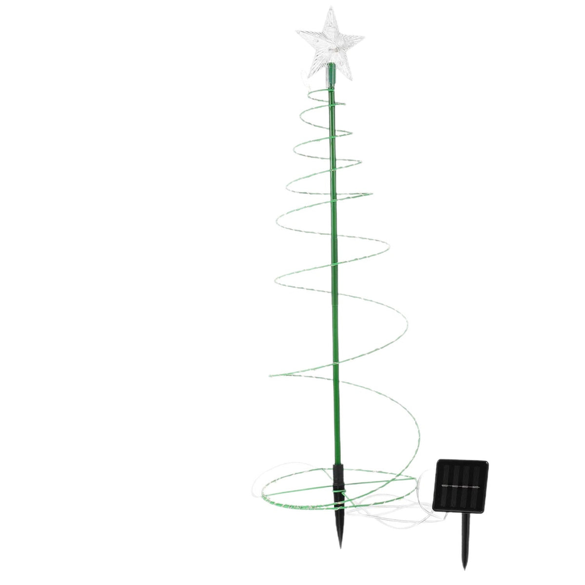 Spiral Christmas Tree Stake Light, Solar Christmas Lights, 3 Heights