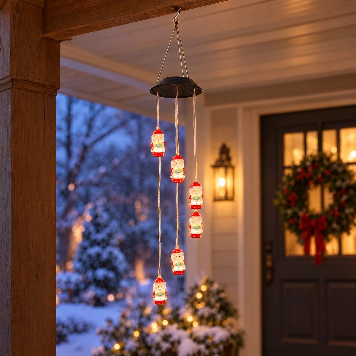 Solar Christmas Wind Chime Lights