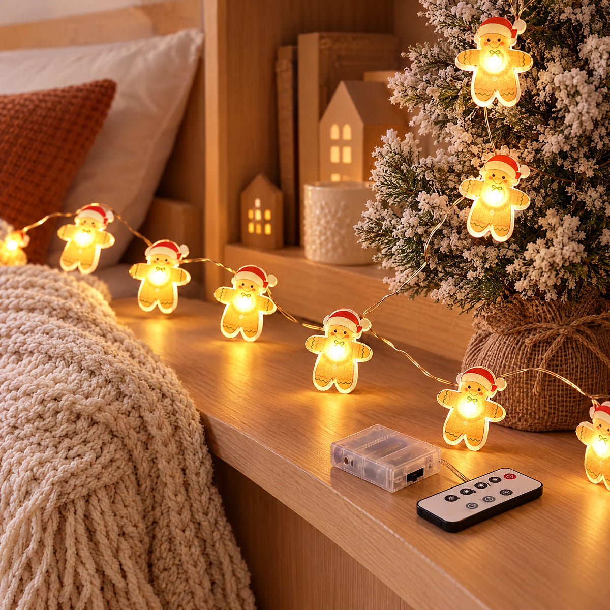 Christmas String Lights – Gingerbread Man - 62.99 in