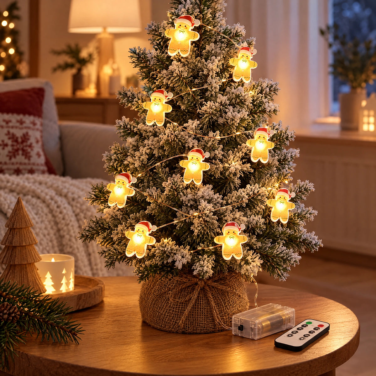 Christmas String Lights – Gingerbread Man