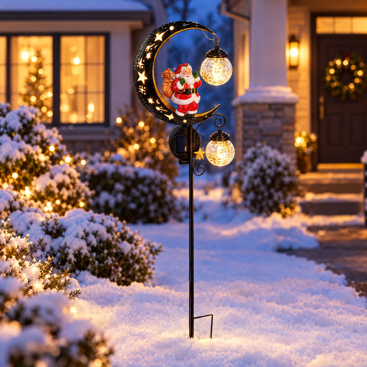 Solar Moon Garden Stake