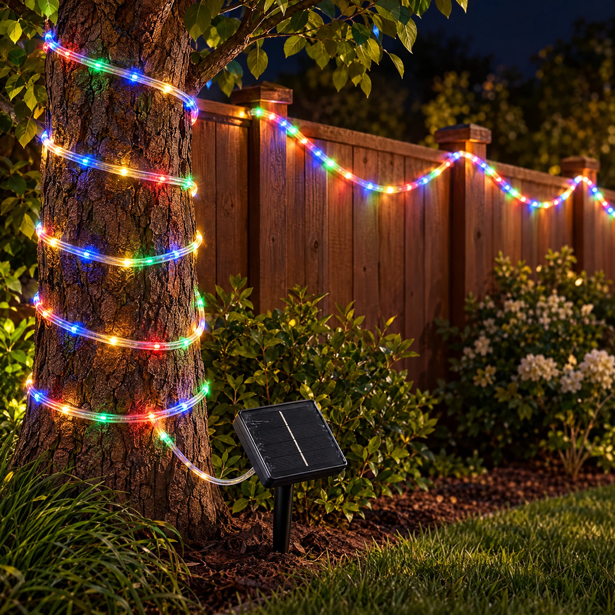 Solar LED Rope Tube Lights - Multicolor 874.02 in