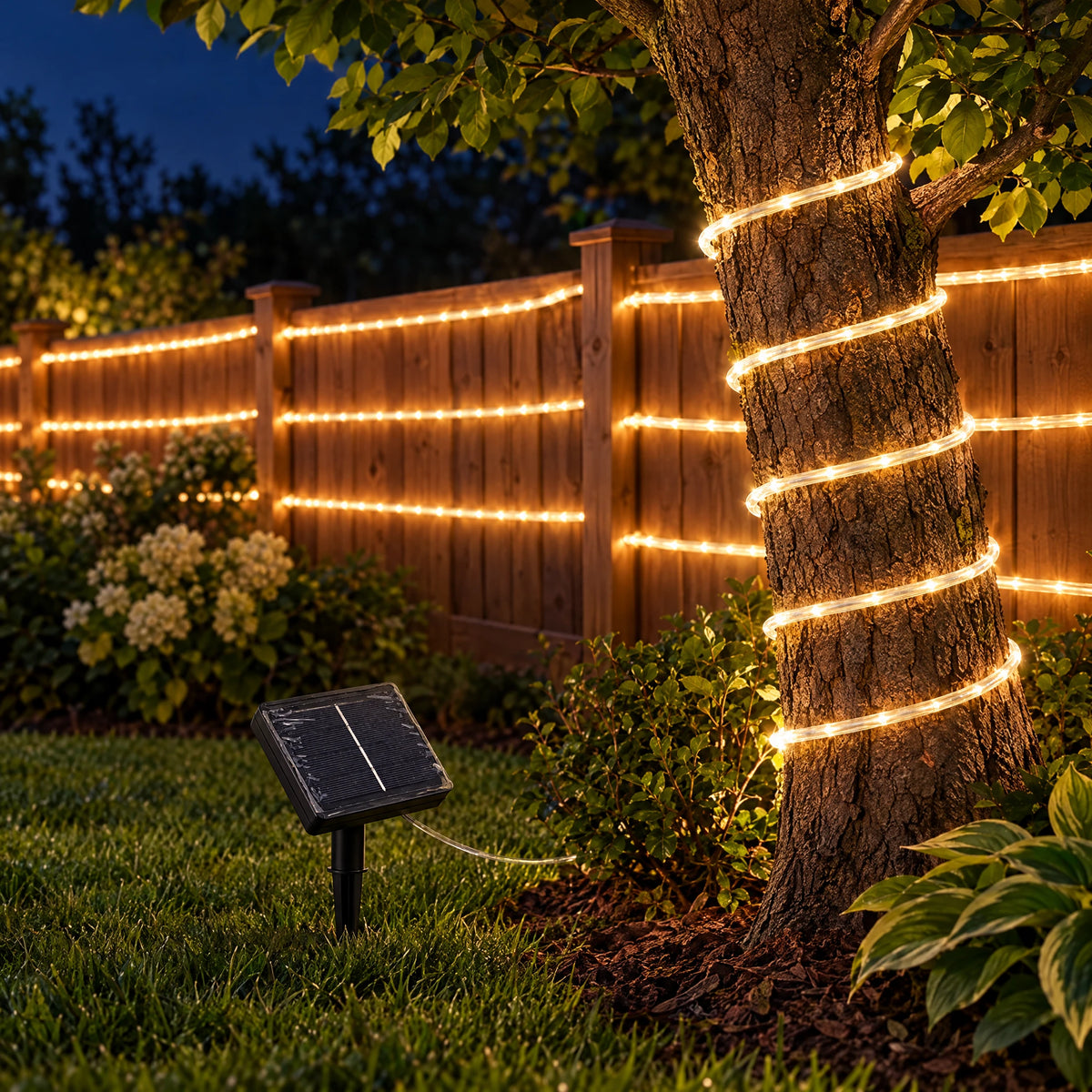 Solar LED Rope Tube Lights - Warm White 874.02 in