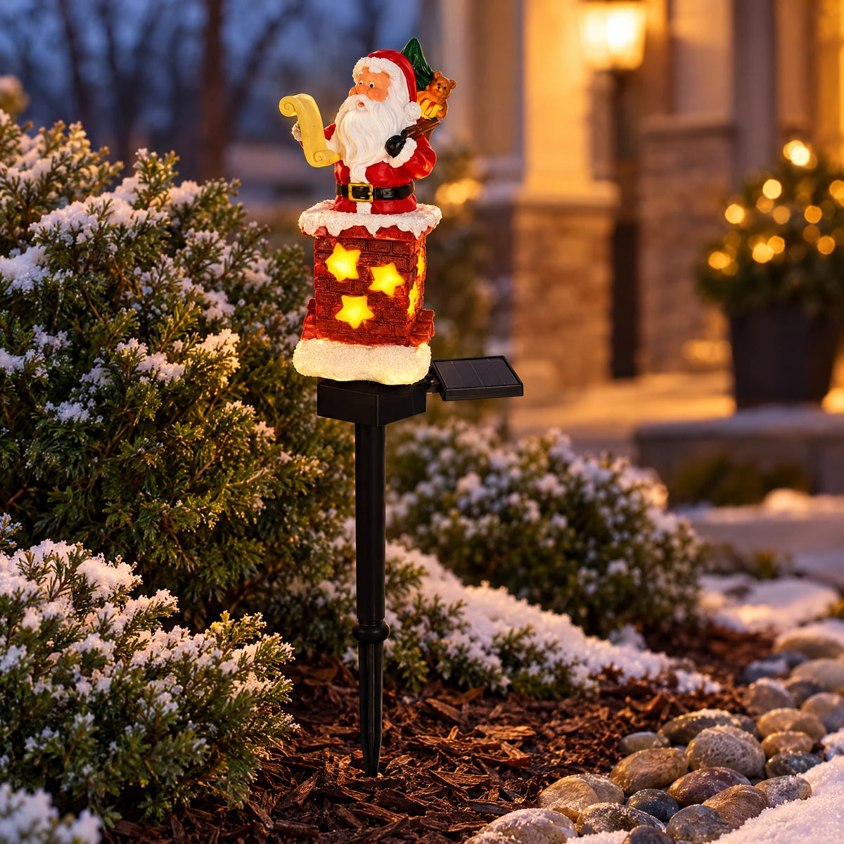 Solar Christmas Figure Garden Lights - chimneyoldman