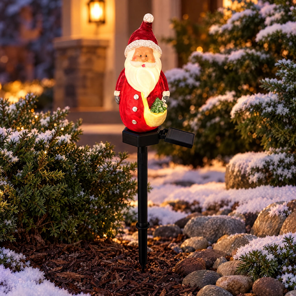 Solar Christmas Figure Garden Lights - oldmanbackpack