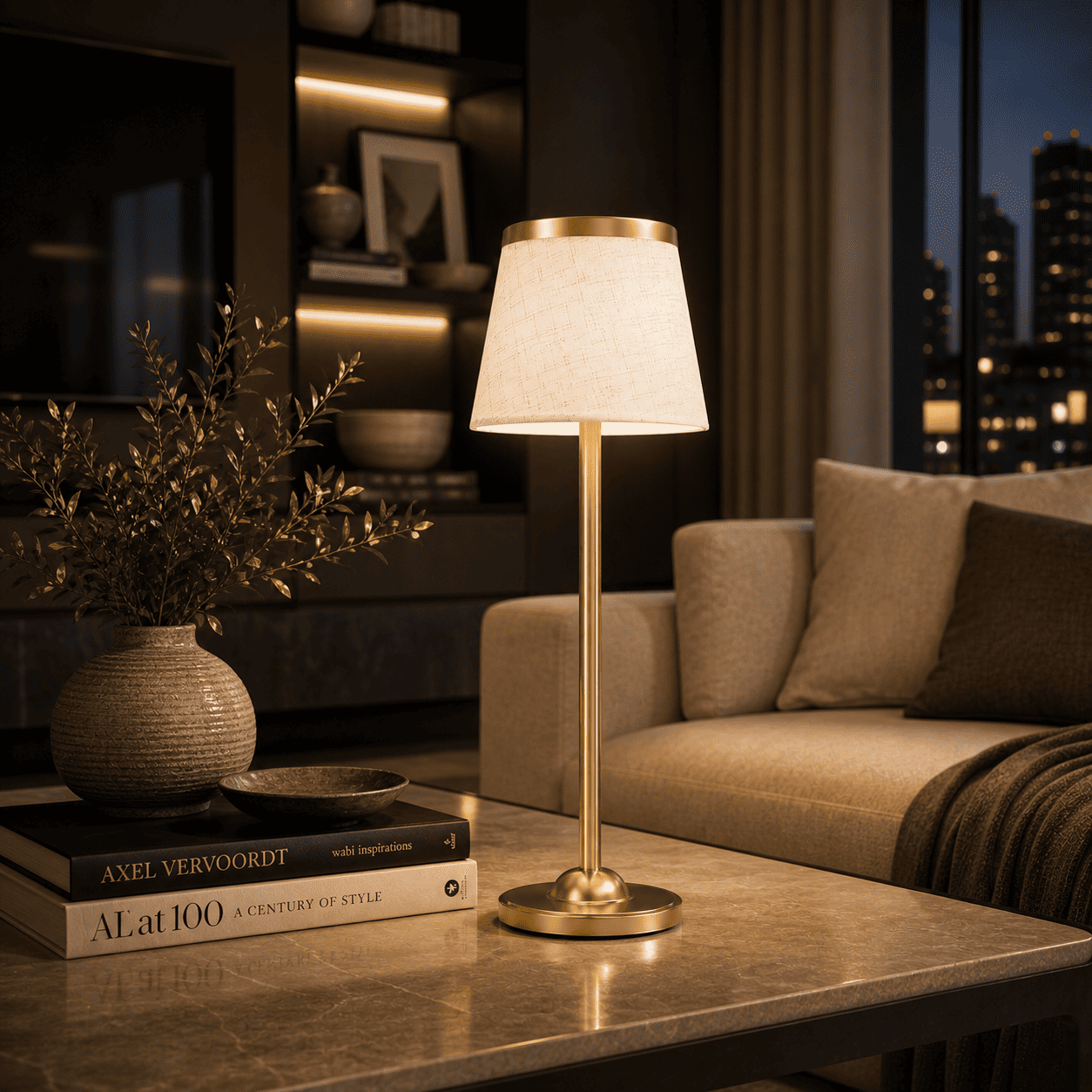 Portable Touch Dimmable Cordless Desk Lamp for Bedroom, Office & Home