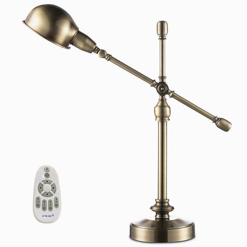 Vintage Antique Brass Adjustable Desk Lamp – Mid-Century Modern Task Light