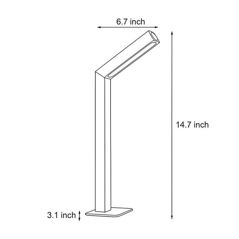 Rechargeable LED Wooden Bedside Table Lamp, Touch Control, Magnetic Base, 5000K Natural Light