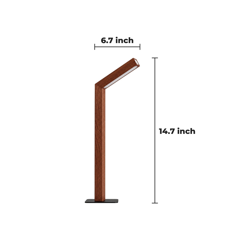 Rechargeable Wooden Table Lamp dimensions