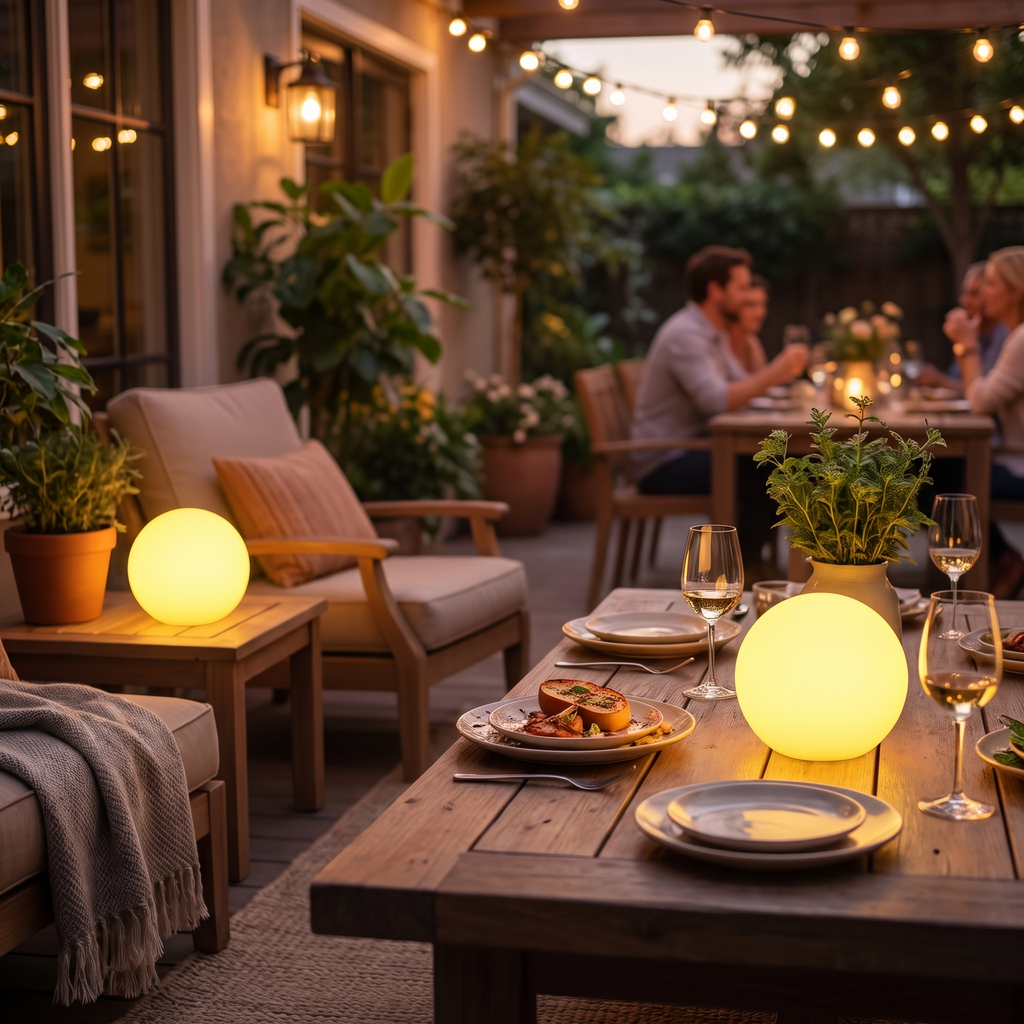 Rechargeable Globe Table Lamp - lifestyle