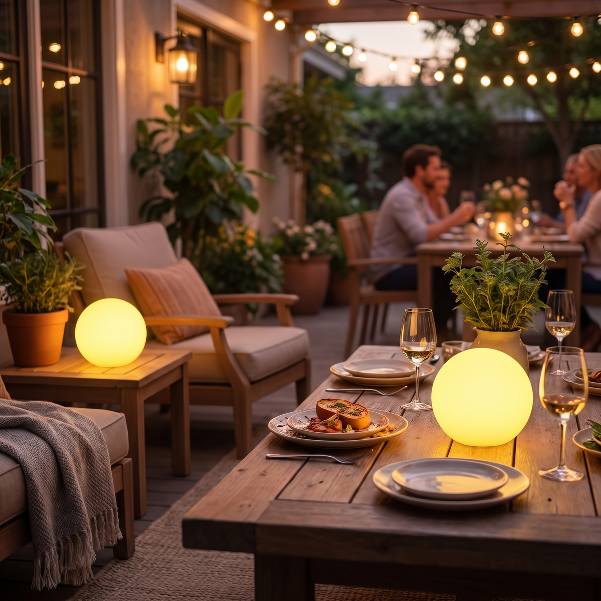 Rechargeable Globe Table Lamp - lifestyle