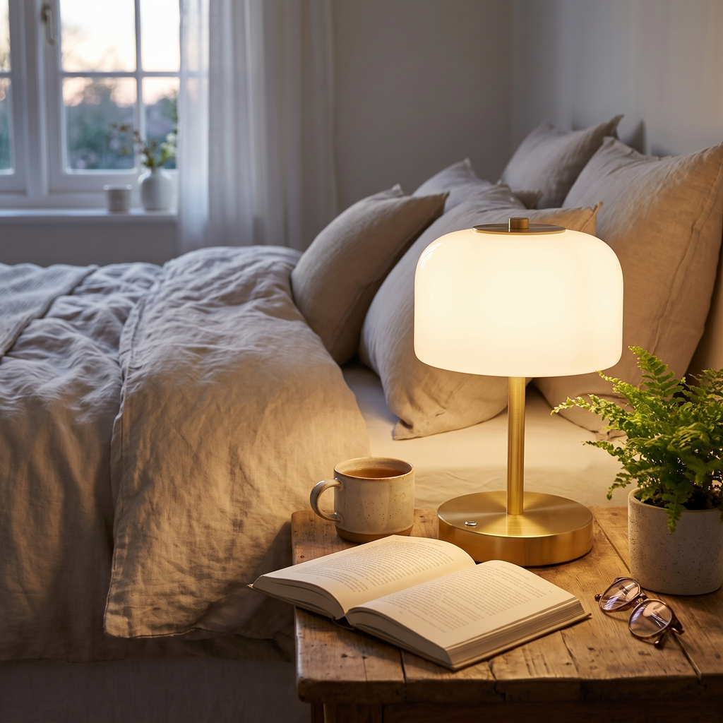Nordic Glass Table Lamp - lifestyle