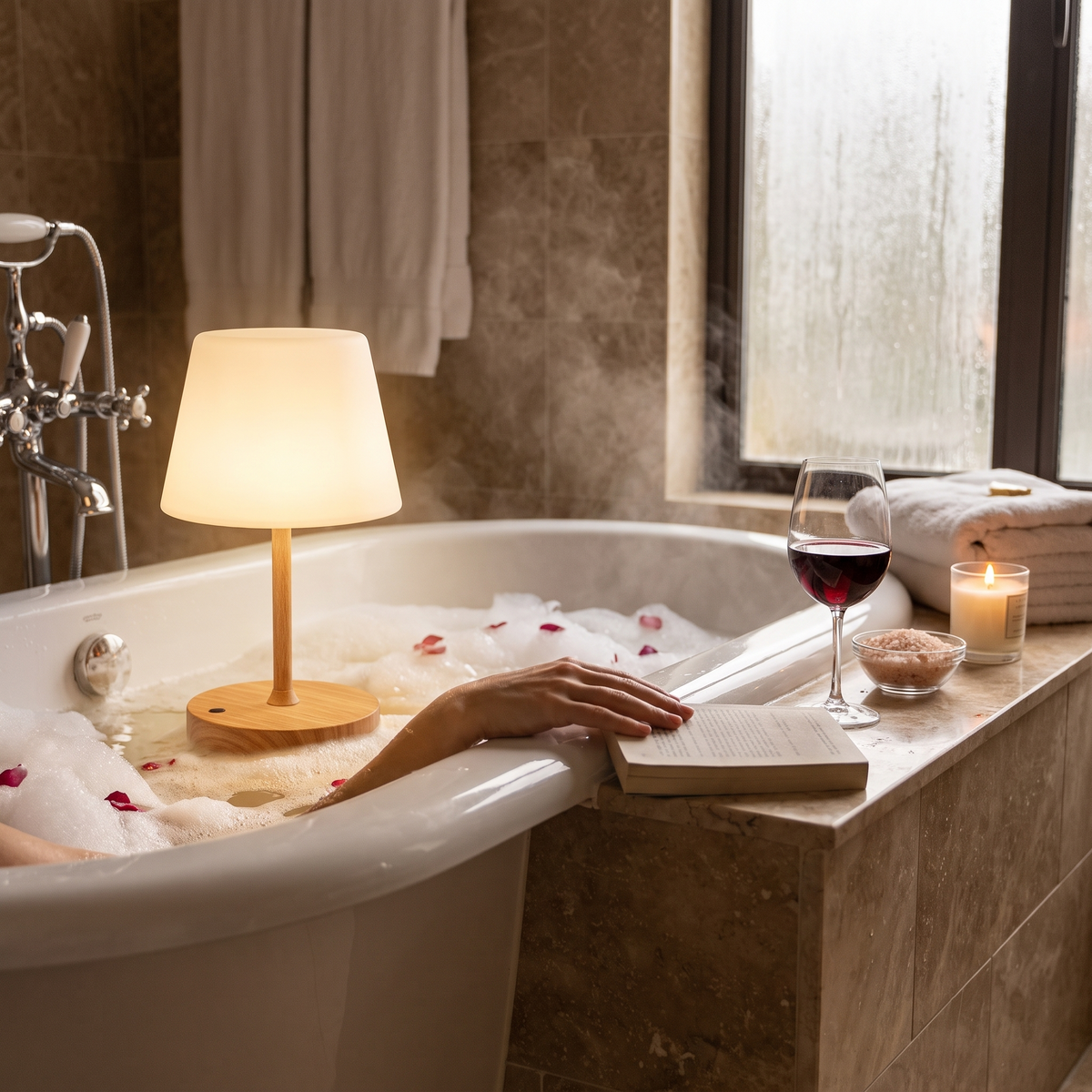 Rechargeable Touch Bedside Table Lamp - lifestyle
